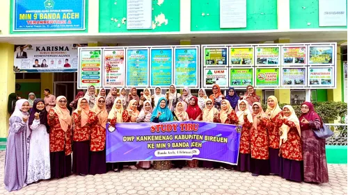 Belajar Madrasah Inklusif, Bunda Inklusi dan DWP Kementerian Agama Bireuen Kunjungi MIN 9 Kota Banda Aceh
