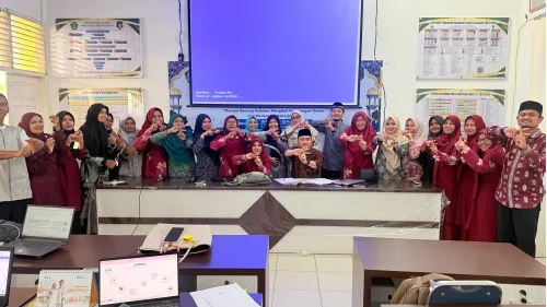 Guru MIN 9 Ikuti Bimtek Penguatan KBC PM serta Sosialisasi Mapel Koding Artificial Intelligence (KA)